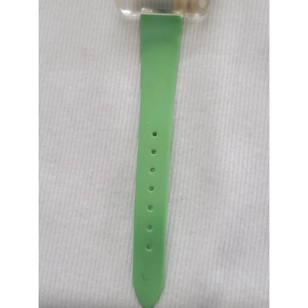Swiss Original Swiss Branded and Made Vintage clear square watch Green